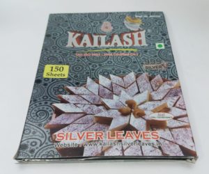 Silver Leaves (Chandi Warq) - 150 Pcs (Size : 125mm)